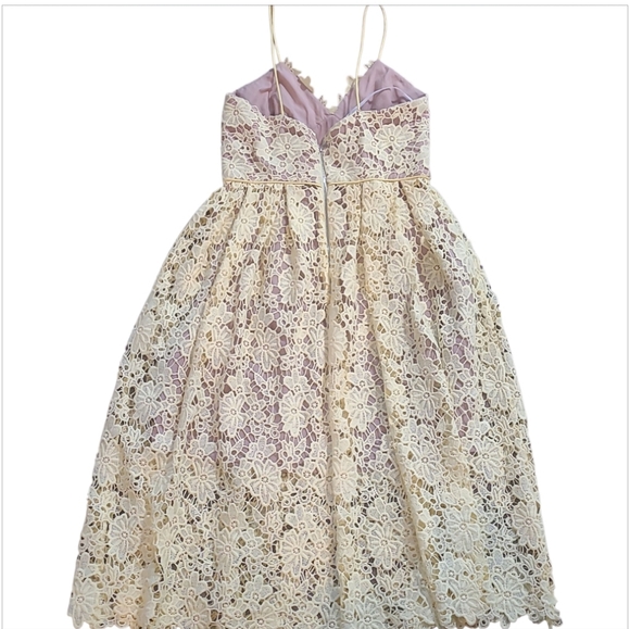 Donna Morgan Summer Lace Midi Dress sz 10 - Picture 7 of 8